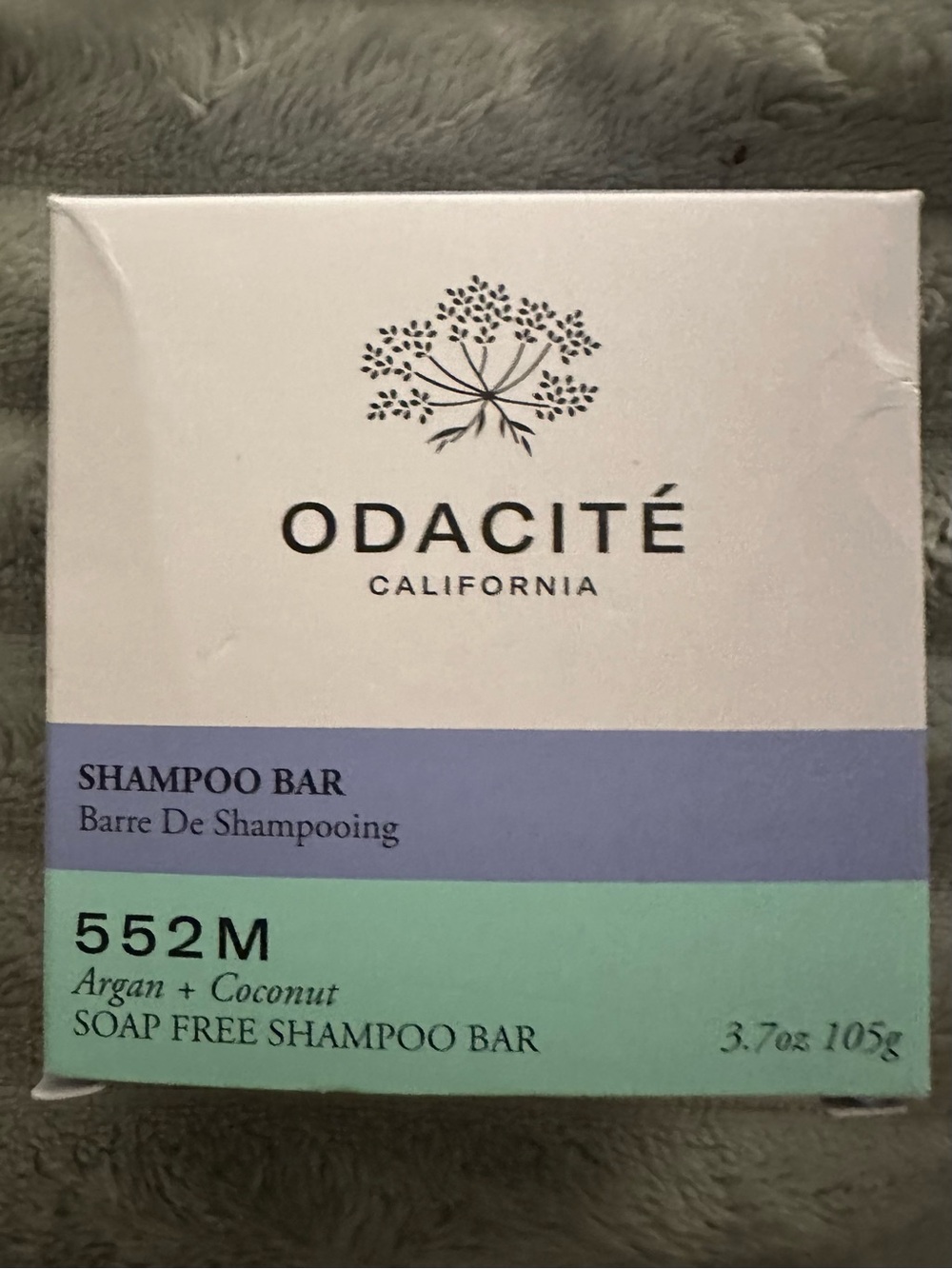 Odacité 552M Argan + Coconut Soap-Free Shampoo Bar